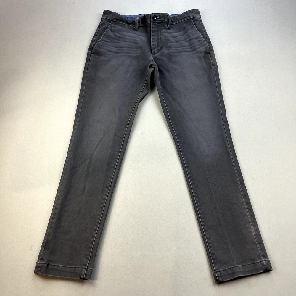 Banana Republic Pants Mens 30x30 Gray Chino Fulton Skinny Fit Straight Leg